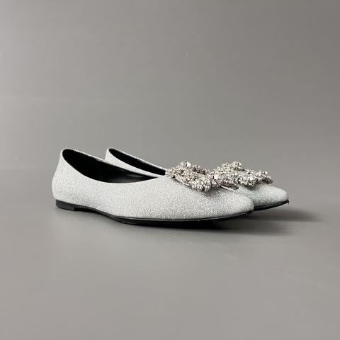 GIÀY ROGER VIVIER SILVER GLITTER
