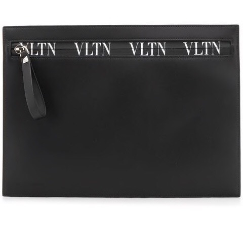 VÍ VALENTINO VLTN ZIPPED LEATHER POUCH