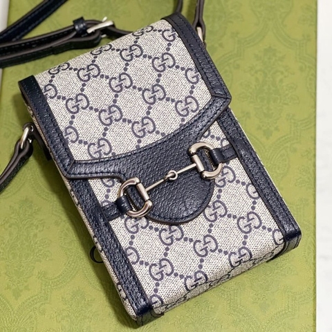 TÚI Gucci Horsebit 1955 mini bag blue Top Quality