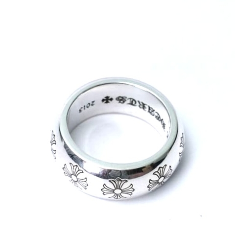 NHẪN CHROME HEARTS HOA VĂN KHẮC CHỮ THẬP Bạc S925