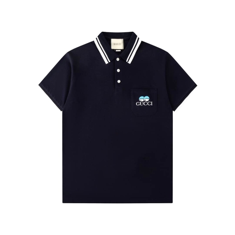 ÁO GUCCI LOGO POLO SHIRT BLACK