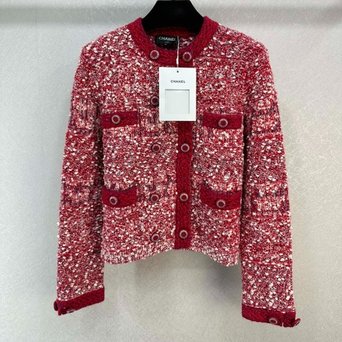 ÁO CHANEL TWEED PINK Jacket Top AAA