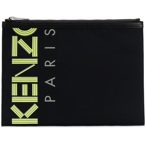 VÍ KENZO PARIS ZIPPED LEATHER POUCH