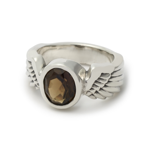 THE Angles wings Gems Ring silver sterling 925 Italia