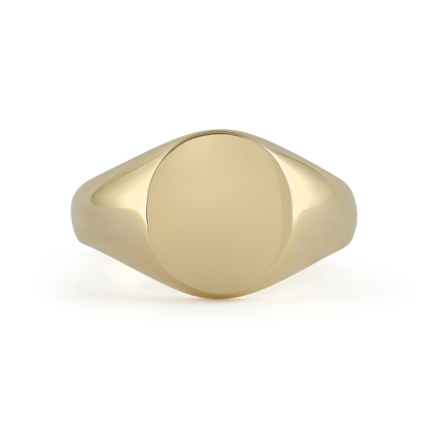 THE Gold 10K Gold Plain Signet