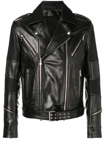 ÁO BALMAIN BIKER LEATHER JACKET