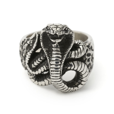 THE King Cobra Ring sterling silver 925 Italia