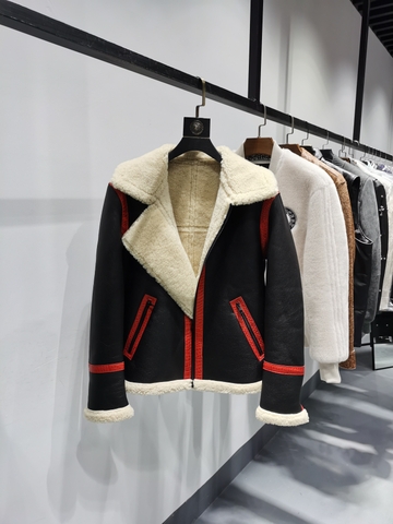 ÁO LOUIS VUITTON LEATHER JACKET LÓT LÔNG