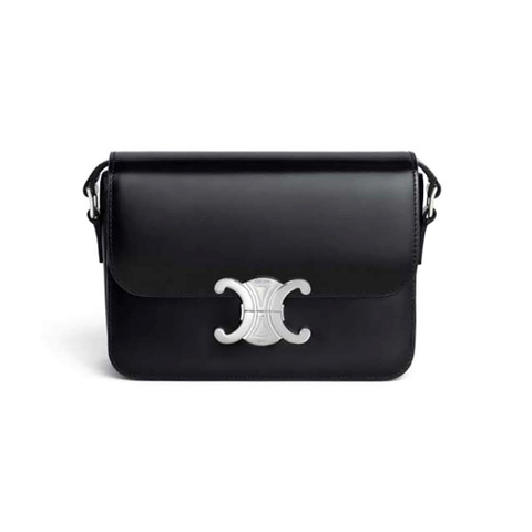 TÚI Celine Women Teen Triomphe Bag in Shiny Calfskin