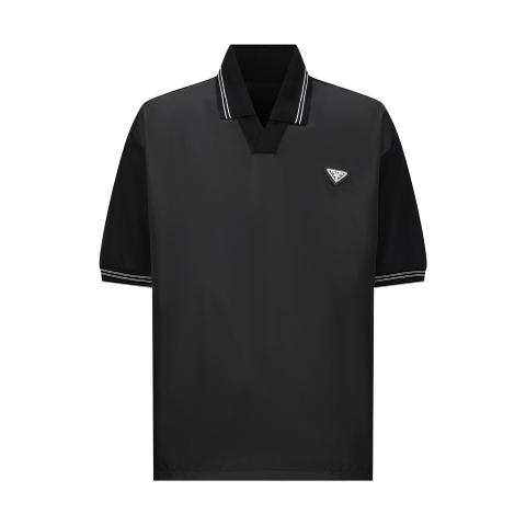 ÁO PRADA POLO SHIRT MÀU ĐEN UNISEX