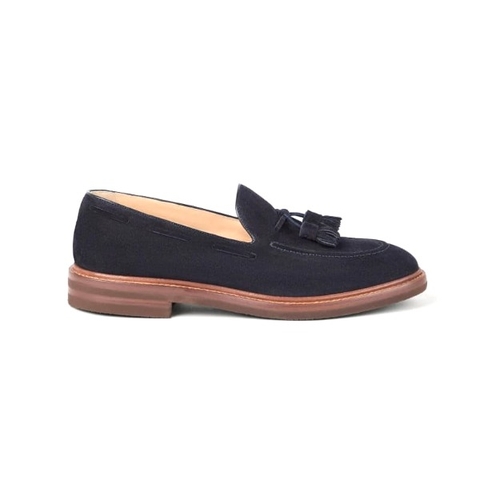 GIÀY BRUNELLO CUCINELLI LOAFERS SUEDE SHOES AAA DA LỘN NƠ QUẢ CHUÔNG