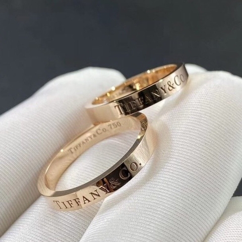 NHẪN TIFFANY & Co BAND RING ROSE GOLD 18K