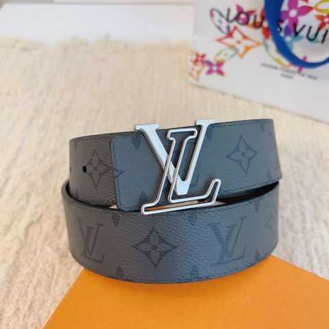 DÂY LƯNG LOUIS VUITTON BROWN MONOGRAM LEATHER Khóa bạc