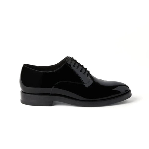 GIÀY BRUNELLO CUCINELLI OXFORD PATENT CALFSKIN SHOES AAA DA BÊ BÓNG