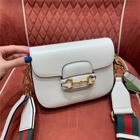TÚI Gucci Horsebit 1955 bag white Top Quality