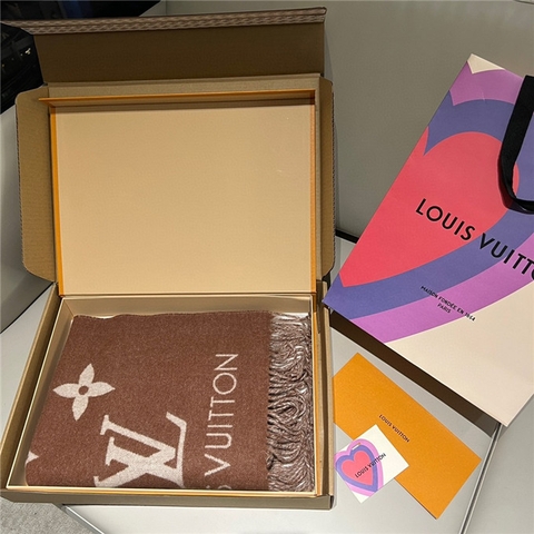 KHĂN Louis Vuitton LV Cashmere scarf