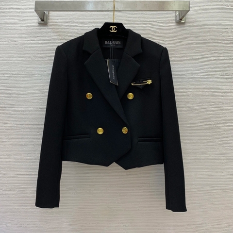 ÁO BALMAIN PIN BLACK Jacket Top AAA
