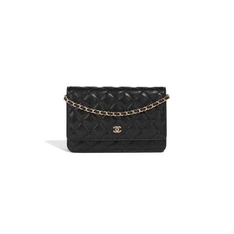 TÚI Chanel Wallet On Chain Caviar Black WOC