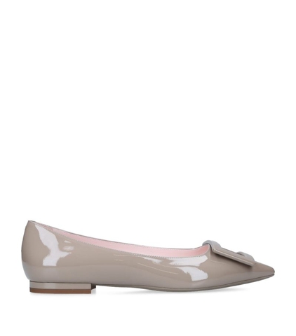 GIÀY ROGER VIVIER  Leather Gommettine Ballet Flats