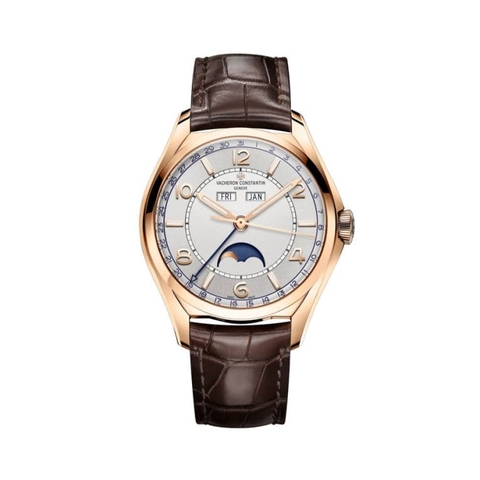 Đồng hồ Vacheron Constantin Fiftysix Calendar Rose Gold mặt số màu trắng