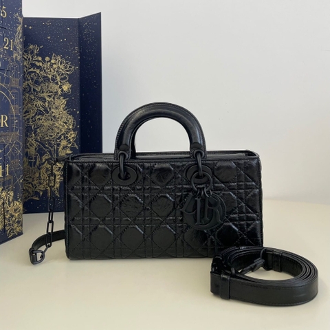 TÚI CHRISTIAN DIOR LADY D-JOY CANNAGE LAMBSKIN BLACK BAG
