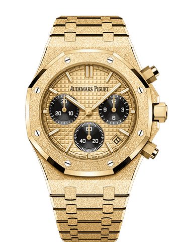 Đồng hồ Ademars Piguet Royal Oak Selfwinding Chronograph Frosted mặt số màu vàng gold