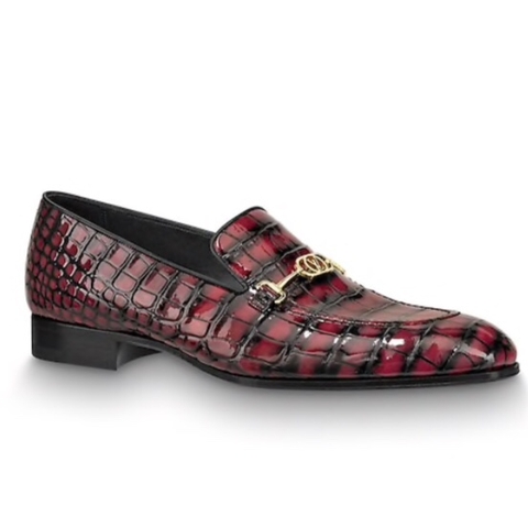 GIÀY LOUIS VUITTON ALLIGATOR RED SHOES