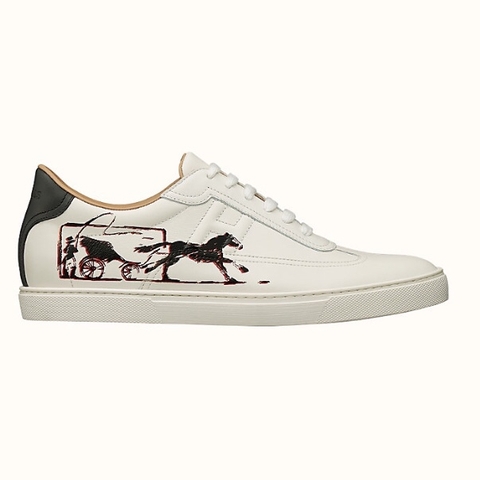 GIÀY HERMES PARIS LEATHER HI TOP SNEAKERS