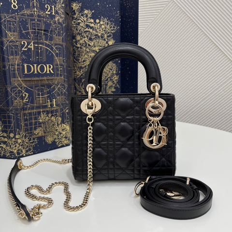 TÚI CHRISTIAN DIOR LADY DIOR CALFSKIN BLACK
