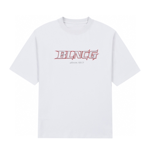 ÁO BALENCIAGA print cotton jersey T-shirt