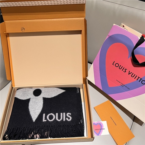 KHĂN Louis Vuitton LV Cashmere scarf