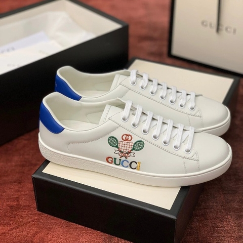 GIÀY GUCCI Leather Ace Sneakers Tennis White