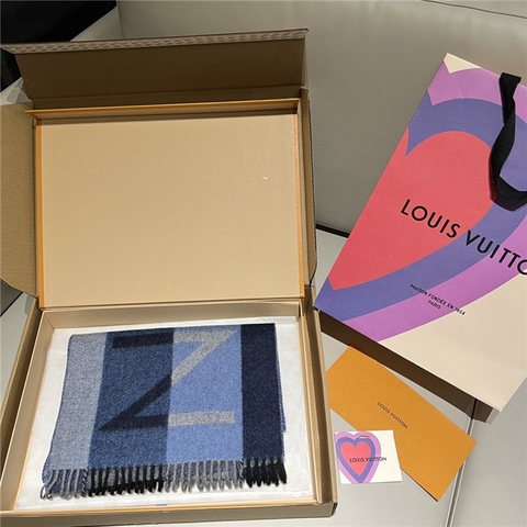KHĂN Louis Vuitton LV Cashmere scarf