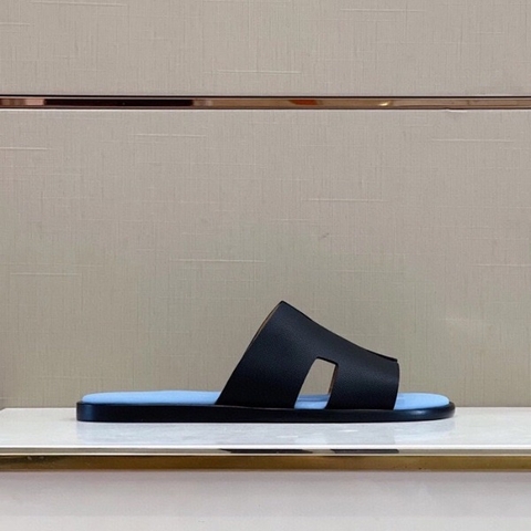 DÉP HERMES IZMIR BLUE BLACK SANDAL AAA