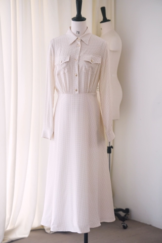 BỘ ĐỒ MIU MIU WHITE LONG PARTY High Classy