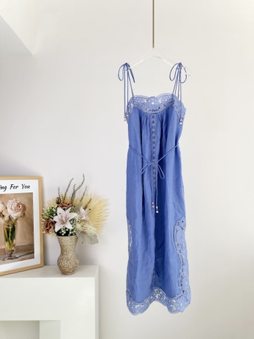 VÁY ZIMMERMANN All Blue Vintage Dress High Classy
