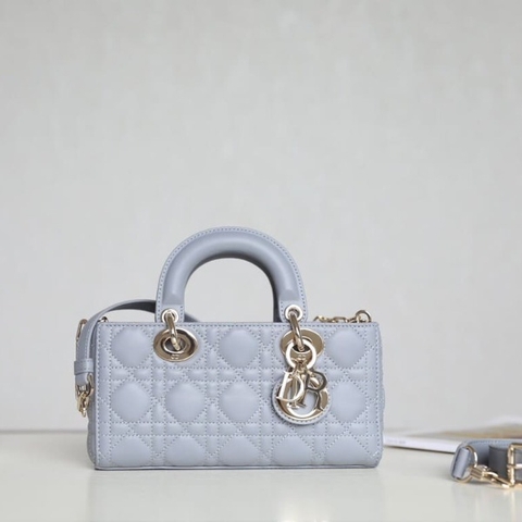 TÚI CHRISTIAN DIOR Lady D-Joy Bag Bright Grey Cannage Lambskin