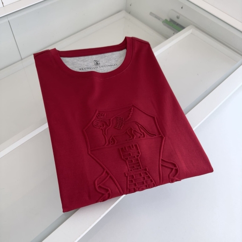 ÁO BRUNELLO CUCINELLI LOGO RED T SHIRT