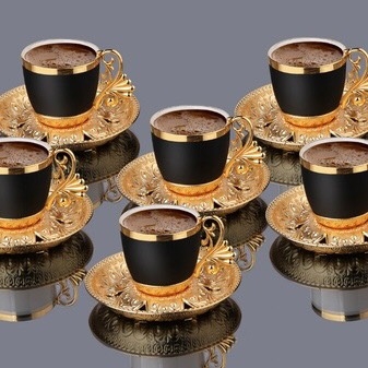 Bộ chén cafe đồng 6 món Thổ Nhỹ Kỳ