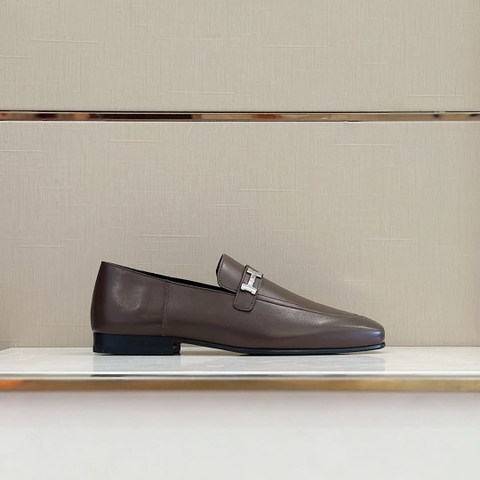 GIÀY HERMES GIOVANNI LOAFER BROWN AAA
