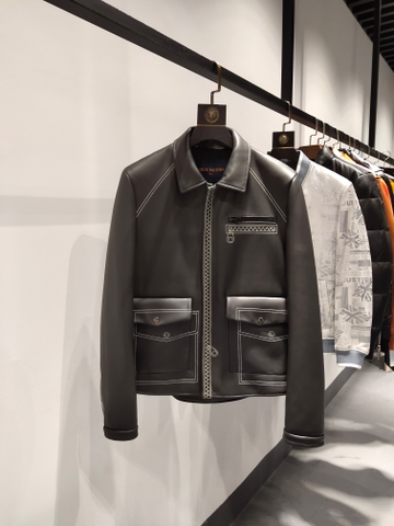 ÁO LOUIS VUITTON LEATHER JACKET