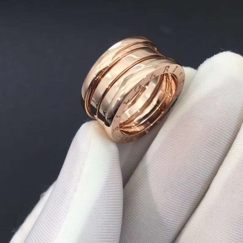 NHẪN BVLGARI B ZERO 1 FIVE BAND ANNIVERSARY ROSE GOLD 18K BẢN KỈ NIỆM