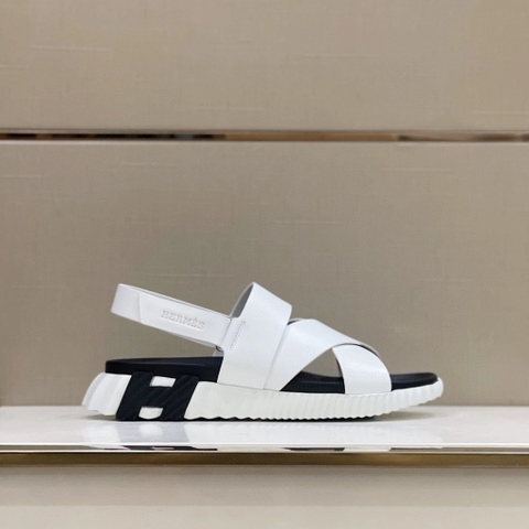 DÉP HERMES Electric sandal White