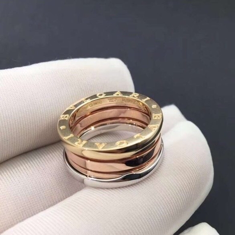 NHẪN BVLGARI B ZERO 1 FOUR BAND WHITE GOLD YELLOW GOLD ROSE GOLD 18K