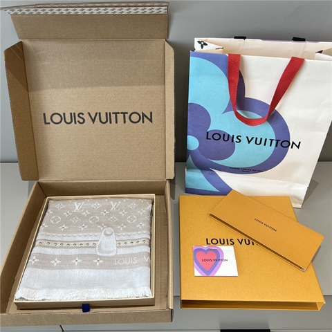 KHĂN Louis Vuitton LV Cashmere scarf
