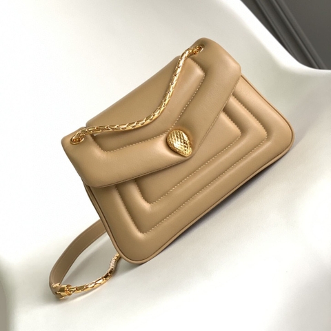 TÚI BVLGARI SERPENTI CALFSKIN CREAM