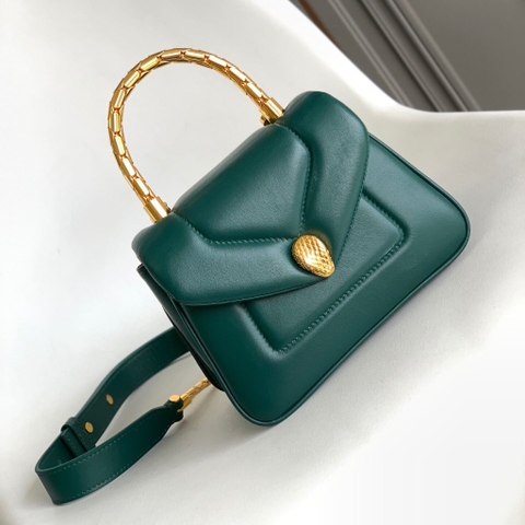 TÚI BVLGARI SERPENTI CALFSKIN GREEN