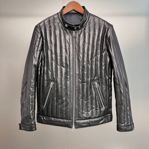 ÁO TOM FORD BLACK LEATHER JACKET