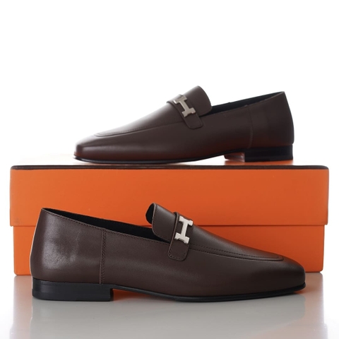 GIÀY HERMES GIOVANNI LOAFER BROWN AAA
