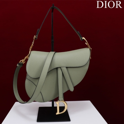 TÚI Dior Women Saddle bag in Calfskin-Olive Top Quality